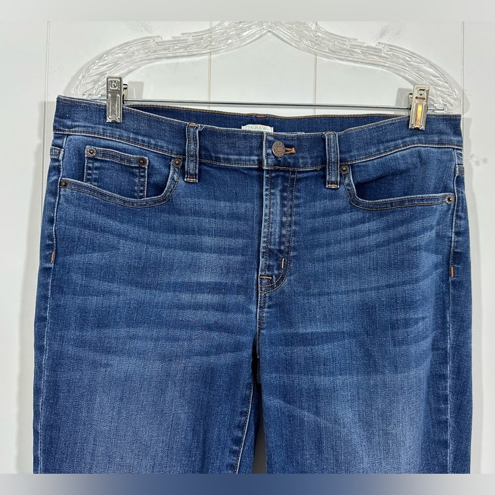 J Crew Jeans Womens Size 31/28 Blue Stretch Mid Rise Skinny Denim Style B8320 - Picture 2 of 11